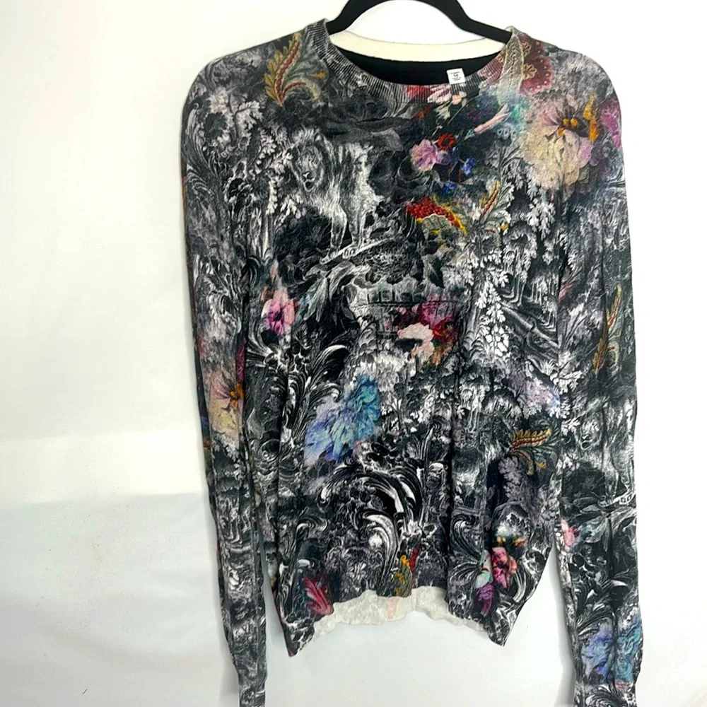 Robert Graham ROARING FLORALS Lion Renaissance Sweater